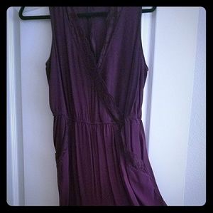 beautiful purple romper jumpsuit